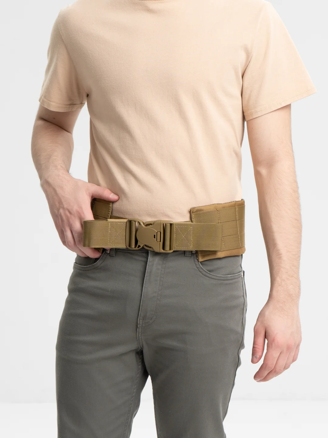 Хаки пояс molle, разгрузочный, тактический