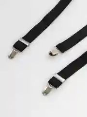 Черный подтяжки однотонные мужские