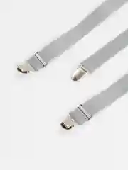 Серый подтяжки однотонные мужские
