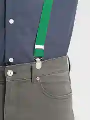 Зеленый подтяжки однотонные мужские
