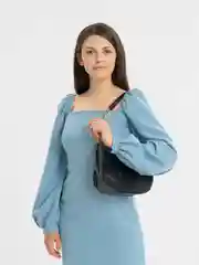 Черный женская сумка клатч  багет "Элемент"