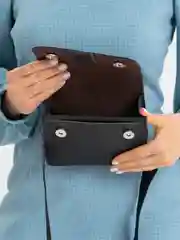 Черный женская сумка на плечо, 3 цвета