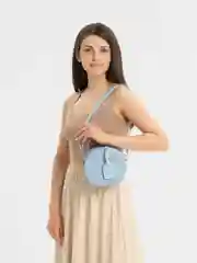Бирюзовый сумка женская, круглая