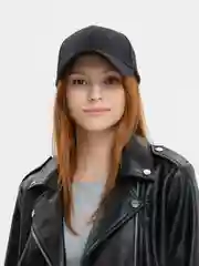 Черный бейсболка, хлопок