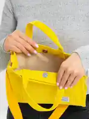Желтый сумка женская маленькая вельветовая