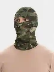 Тёмно-зелёный балаклава влагоотводящая, тактическая, камуфляжная