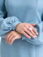Розовый акриловые кольца, Овечка, Слоник, Тигр, 7 видов, 18 мм