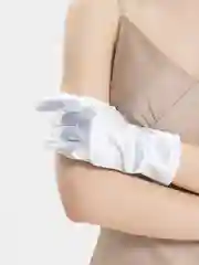 Белый перчатки свадебные