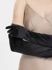 Черный перчатки женские