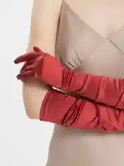 Багровый перчатки женские