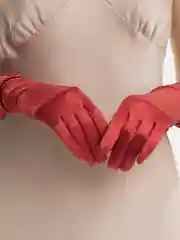 Багровый перчатки женские