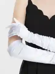 Белый перчатки женские