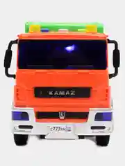 Машина Технопарк "Kamaz Мусоровоз", пластик, свет-звук, инерция, 17 см