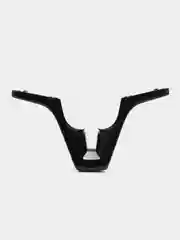 Черный накладка на руль Chevrolet Cobalt, нижняя. Пластик руля Кобальт