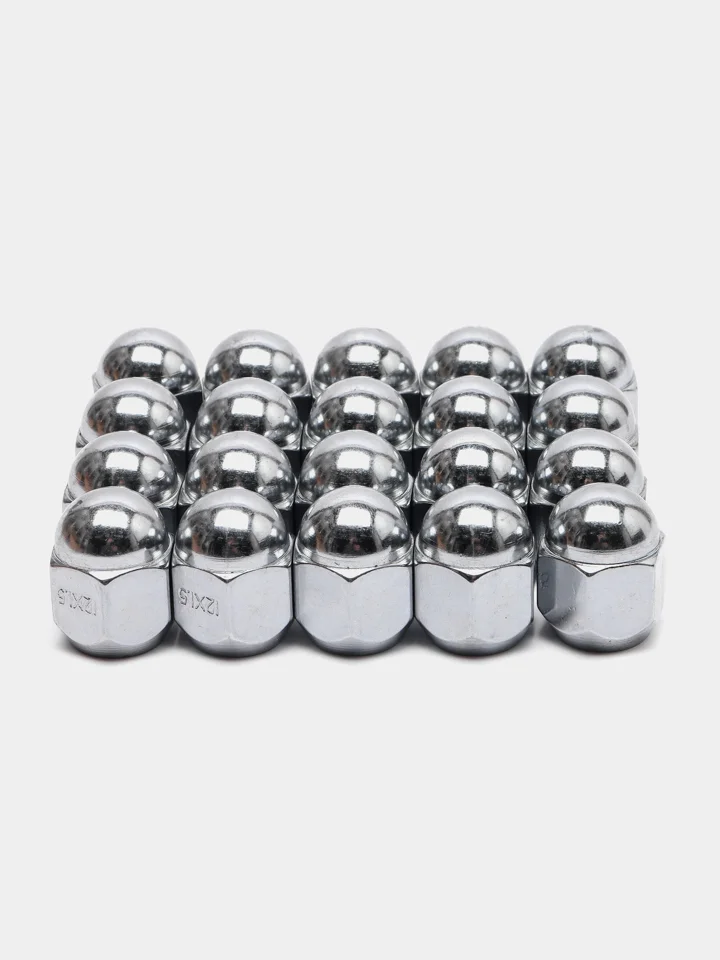 Гайка конус M12х1,50 закрытая 25мм кл3/4"(19мм) хром SKYWAY 019 (в компл.20 шт) S10602019