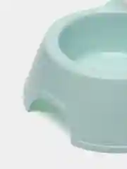 Голубой миска двойная для кошек. Миска с бутылкой. Поилка. Автопоилка