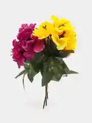 Карамельный искусственные цветы. Климатисы (букет). Композиция. Высота: 210 мм