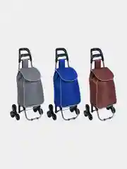 Тележка + сумка, с колесами для подъёма по лестницам, до 30 кг, сумка 53х31х18,5 см