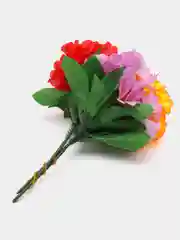 Аметистовый искусственные цветы. Климатисы (букет). Композиция. Высота: 210 мм