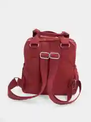 Бордовый женский рюкзак, школьный