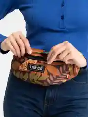 Коричневый поясная сумка, бананка
