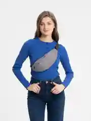 Серый поясная сумка, бананка