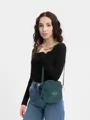 Зеленый сумка-мессенджер "Top Pocket" вельветовая маленькая