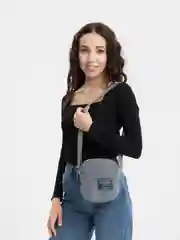 Серый сумка-мессенджер "Top Pocket" вельветовая маленькая