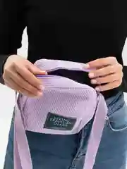 Фиолетовый сумка-мессенджер "Top Pocket" вельветовая маленькая