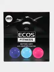 Голубой фитнес мяч для занятий спортом, с системой анти-взрыв, Ecos