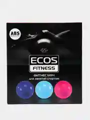 Розовый фитнес мяч для занятий спортом, с системой анти-взрыв, Ecos