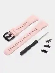 Розовый силиконовый ремешок для Huawei Band 6, Honor Band 6
