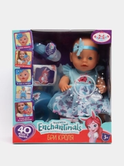 Кукла-пупс 40 см "Enchantimals. Бри Кроля", интерактивная, говорящая, пьет и писает