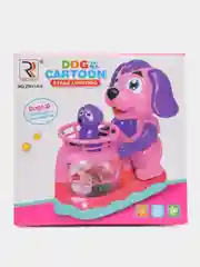 Собачка с щенком, свет, звук