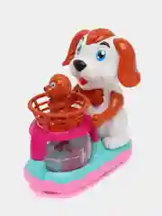 Собачка с щенком, свет, звук