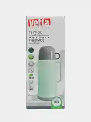 Голубой термос VETTA "Туристический", стеклянная колба, 0, 6 л, 3 цвета