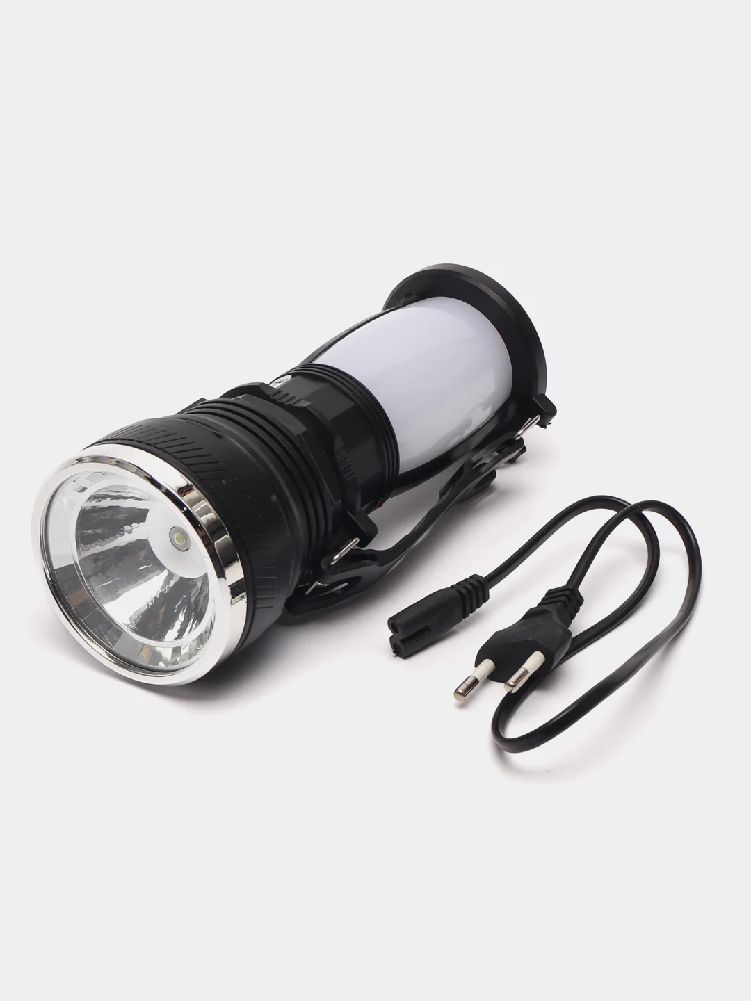 Фонарь-прожектор, 2 в 1, аккумуляторный, 24 SMD, 1 Вт, LED, шнур 220 В, пластик