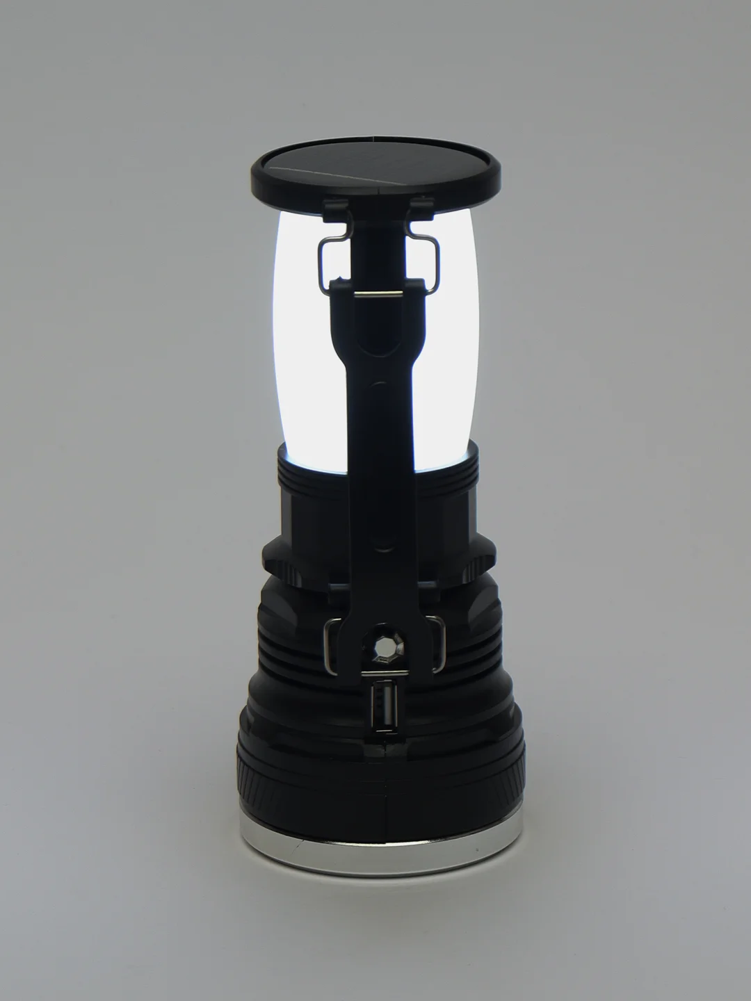 Фонарь-прожектор, 2 в 1, аккумуляторный, 24 SMD, 1 Вт, LED, шнур 220 В, пластик