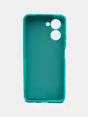 Бирюзовый чехол силиконовый для Realme C33 / Реалми С33