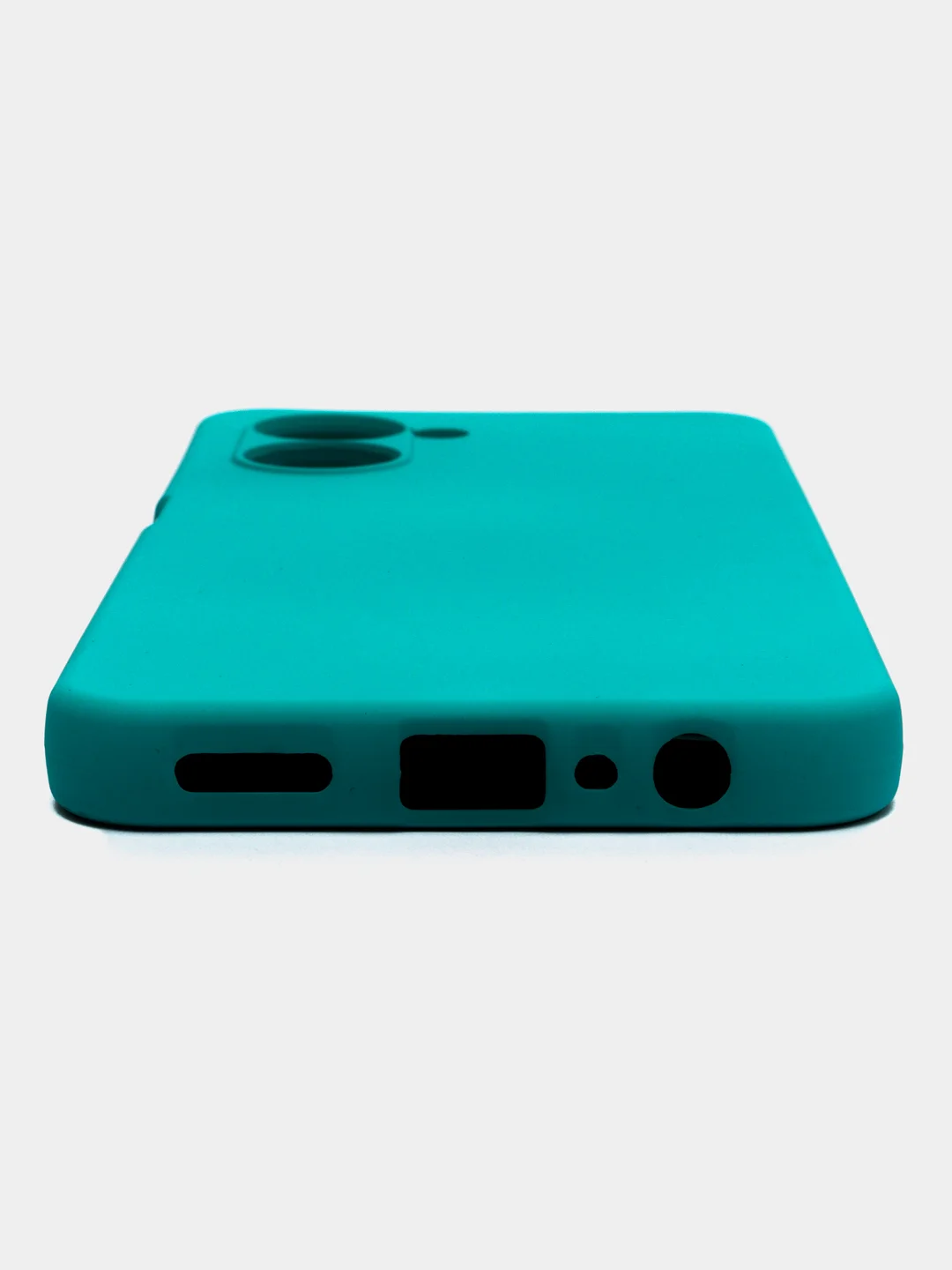 Бирюзовый чехол силиконовый для Realme C33 / Реалми С33