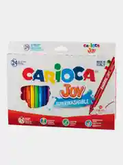 Фломастеры CARIOCA (Италия) "Joy", 24 цв, суперсмываемые, вентилир.колпачок, 40615