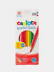 Карандаши цветные CARIOCA (Италия), 12 цв, грифель 3 мм, шестигранные, заточенные, 40380