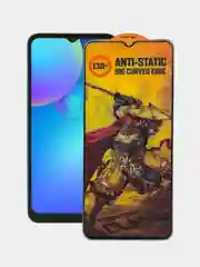 Черный защитное стекло Anti-Static Infinix Smart 6 / Smart 6 HD / Инфиникс Смарт 6 / Смарт 6 ХД
