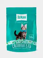 Силикагелевый наполнитель с зелеными гранулами DeMurr Premium Green для туалета, 16л