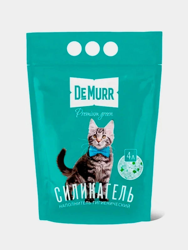 Силикагелевый наполнитель DeMurr для кошачьего туалета, 4л