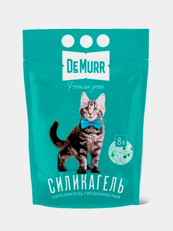 Силикагелевый наполнитель DeMurr для кошачьего туалета, 8л