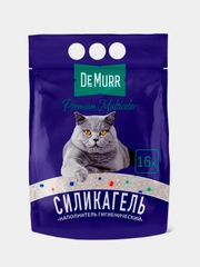 Силикагелевый наполнитель с цветными гранулами DeMurr Premium Multicolor для туалета, 16л
