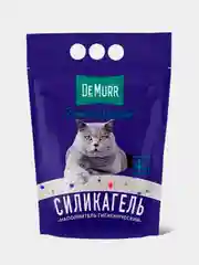 Силикагелевый наполнитель DeMurr Premium, для кошачьего туалета, с цветными гранулами, 4 л