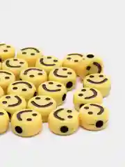 Лавандовый бусины сердечки смайлики буквы / 100 шт. /