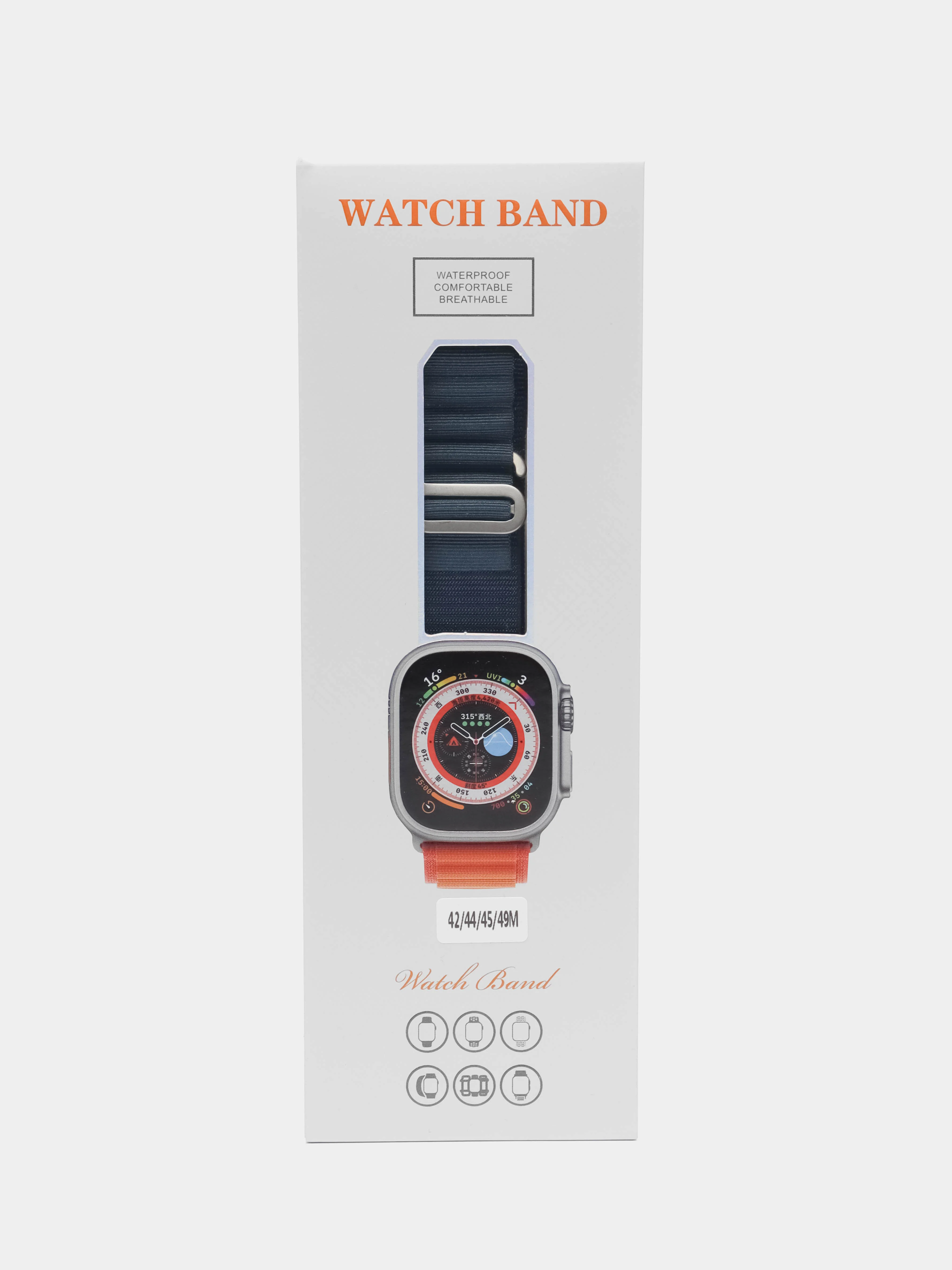 Темно-синий ремешок для Apple Watch Ultra 42/44/45/49 мм, для серии 4/5/6/7/8/9/SE/SE 2022